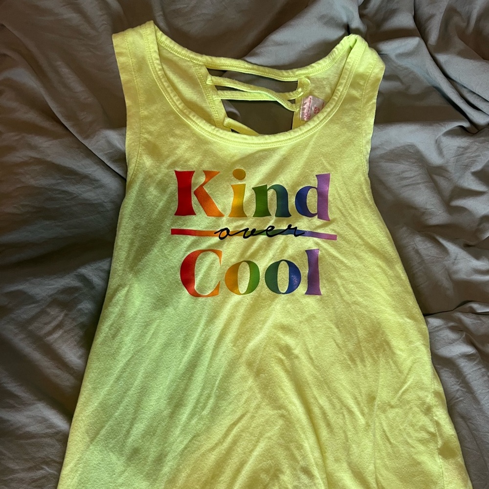 No Boundaries Kind over Cool Yellow Women’s Tanktop